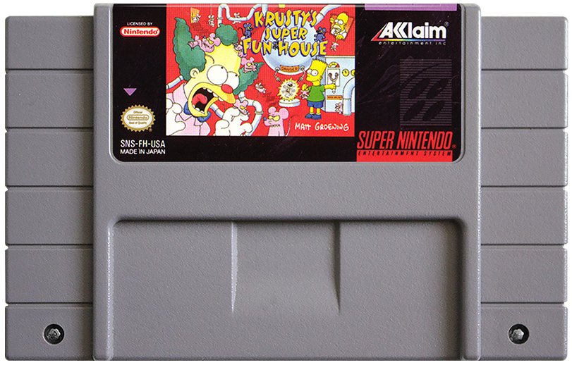 KRUSTY'S SUPER FUN HOUSE - for SNES